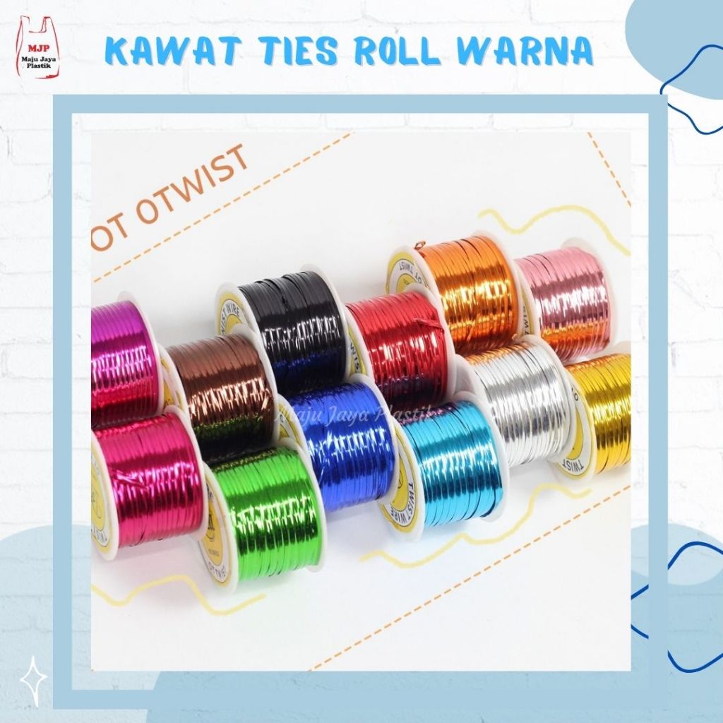 

Twister Tie Kawat Souvenir Rol Twister Roll 0S panjang 50 meter