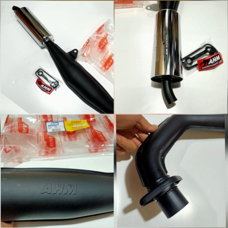 KNALPOT AHM ORIGINAL STANDAR RACING YAMAHA FIZR FORCE 1 ORIGINAL AHM AMPANG HOONG MOTOR MALAYSIA