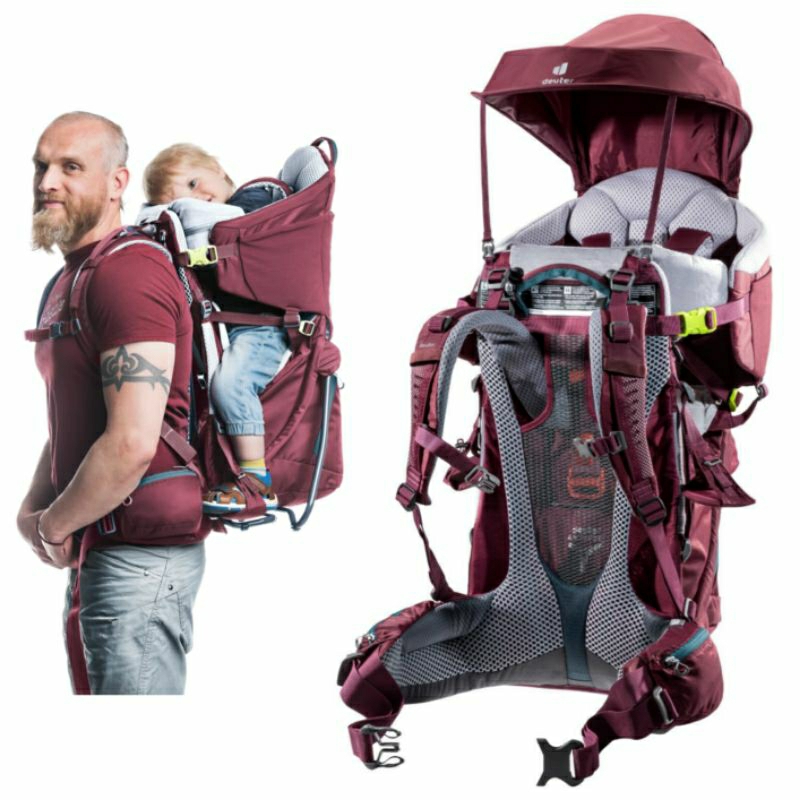 TAS GENDONGAN ANAK GUNUNG HIKING CAMPING CARRIER BABY TRAVELLING ULTRALIGHT ORIGINAL DEUTER KID COMF
