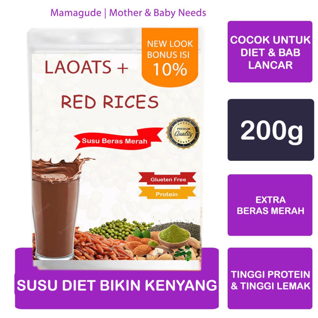 

Beras Merah Organik Milk Laoats (200g)