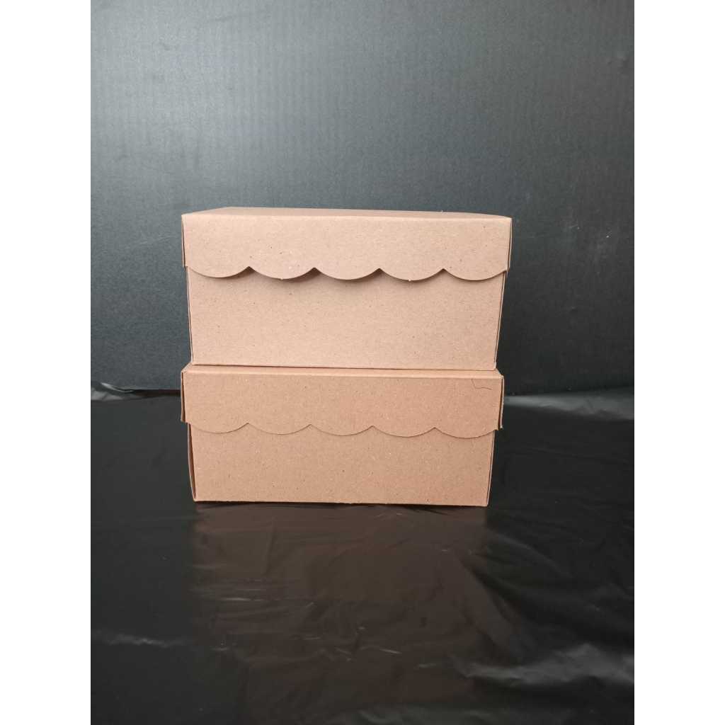 Snack Box kraft isi 10 lembar KOTAK DUS SNACK COKLAT/KRAFT