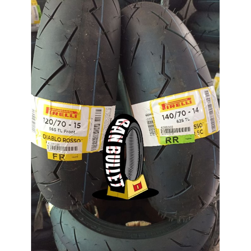 PAKET BAN PIRELLI DIABLO ROSSO SCOOTER SC 120/70 R 15 & 140/70-14, XMAX & Forza