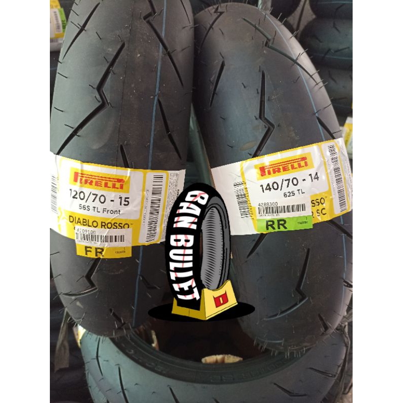 PAKET BAN PIRELLI DIABLO ROSSO SCOOTER SC 120/70 R 15 & 140/70 R 14, XMAX & Forza