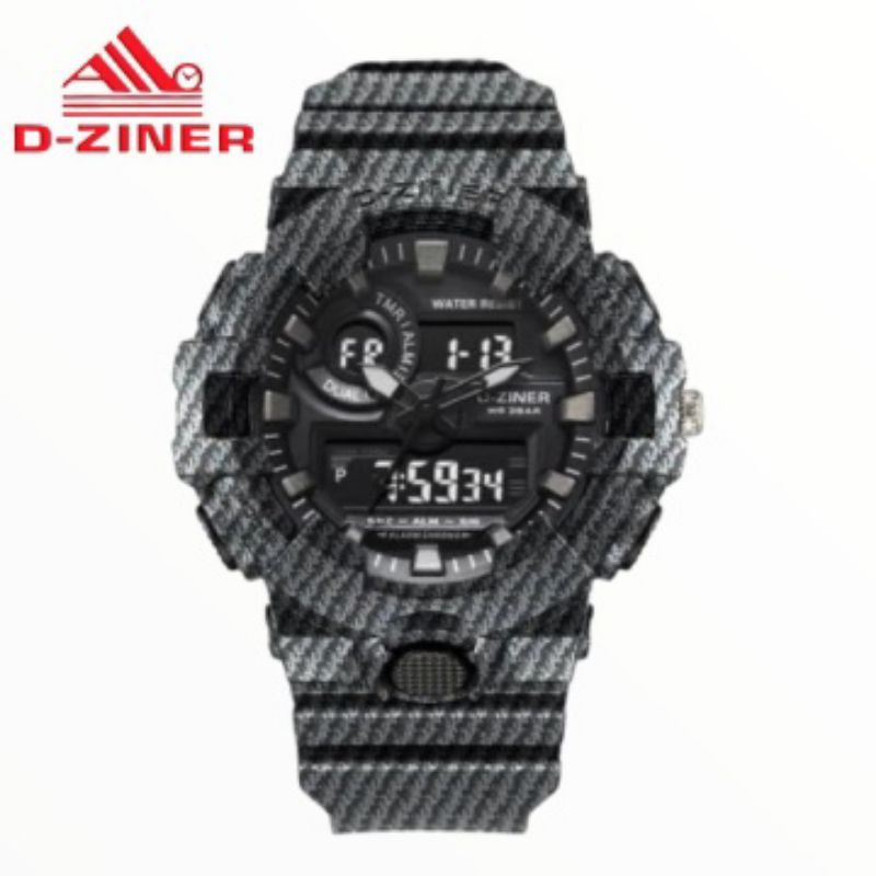JAM TANGAN PRIA DZINER 8018 LEVIS ORIGINAL DOUBLE TIME WATER RESISTANT 3OM