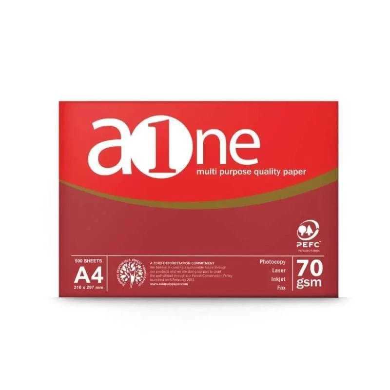 

Kertas A4 Aone 70 gsm HVS putih kertas print fotocopy