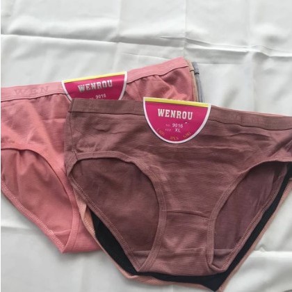 CD Celana Dalam Wanita Wenrou Polos Lusinan 12 PCS