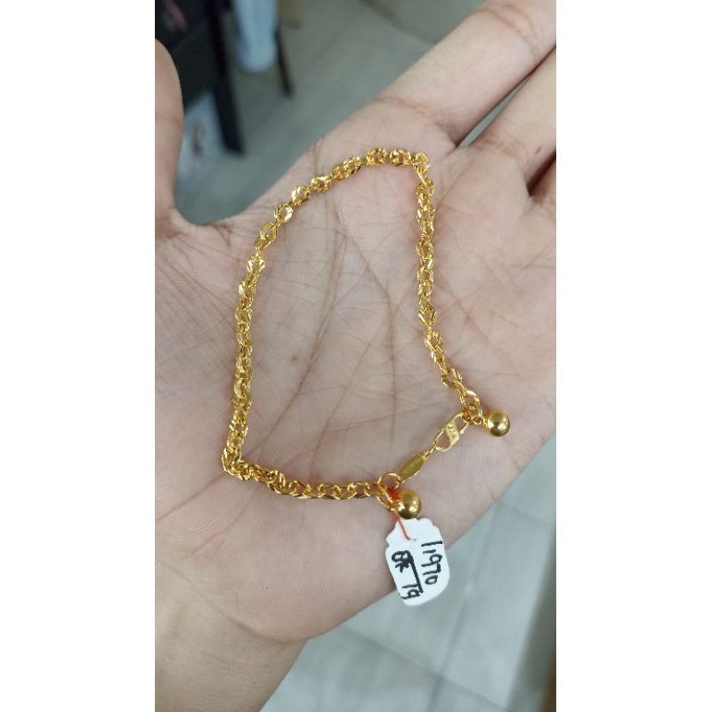 GELANG RANTAI PREMAN UKIR 8K
