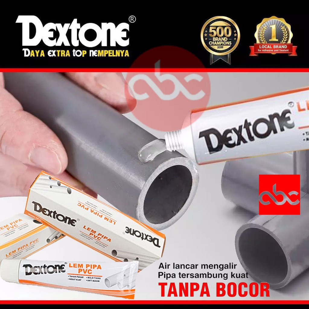 Lem Pipa PVC Dextone 40 grm Bisa Digunakan Dalam Air