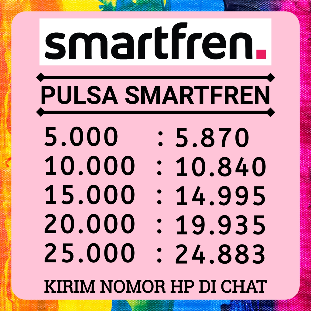 PULSA TRANSFER SMARTFREN 5rb 10k 15k MURAH - ISI PULSA MENAMBAH MASA AKTIF