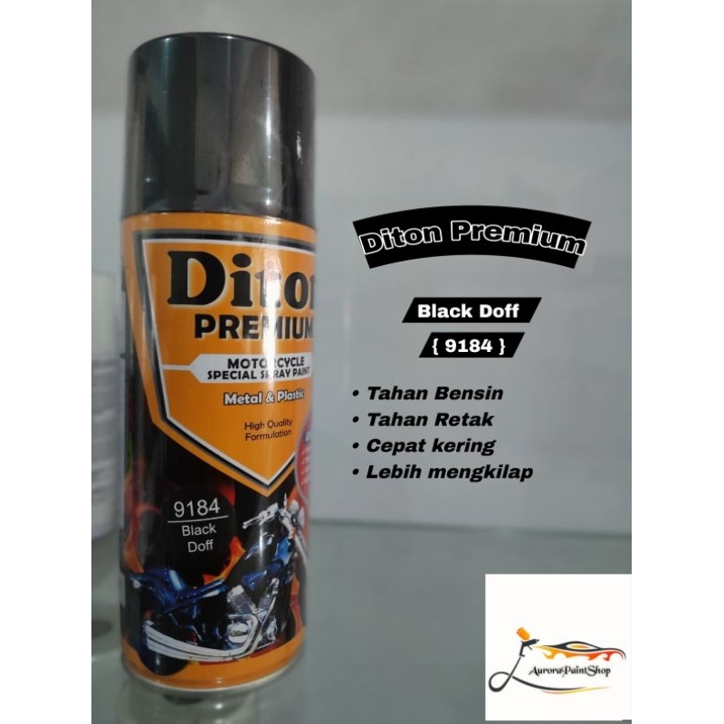 Pilox Diton Premium Black Doff 9184 hitam dop