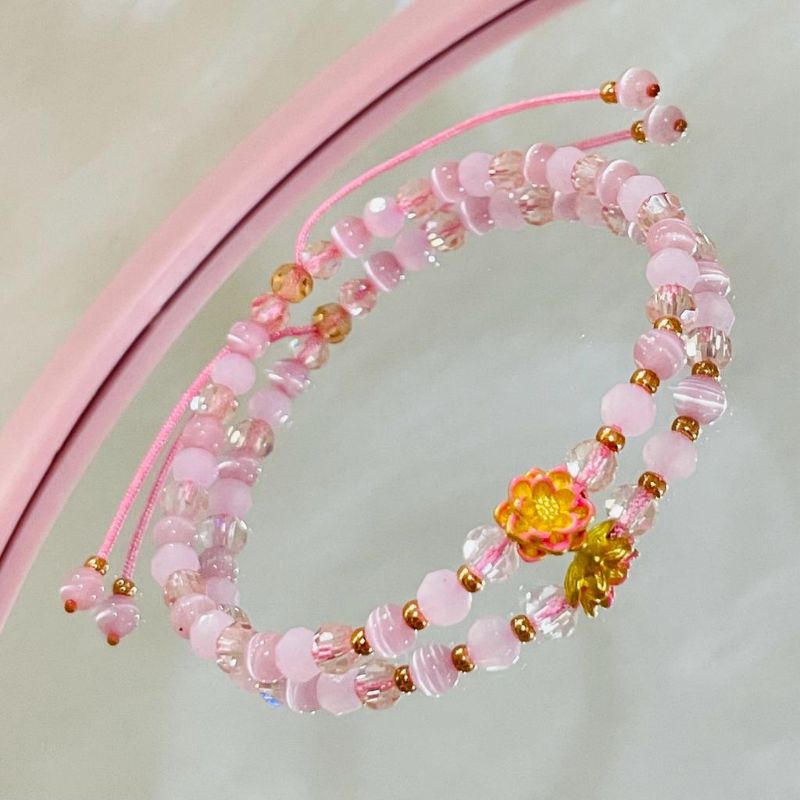 GELANG TALI SERUT MANIK CEKO EMAS 24K ASLI HK 999,9%