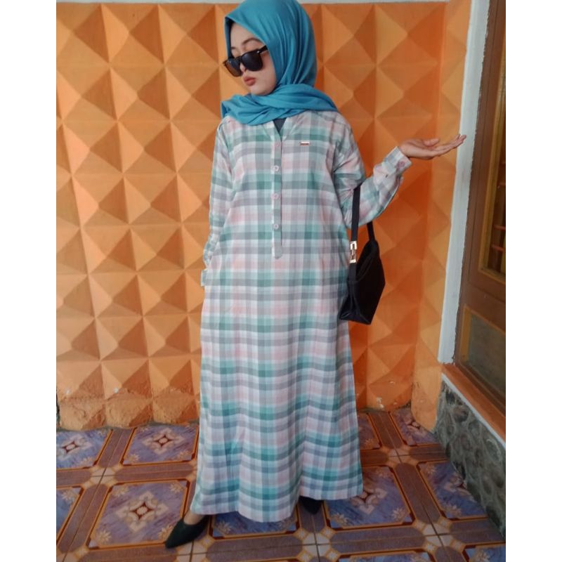 Gamis Deehlya Bahan Katun Triset