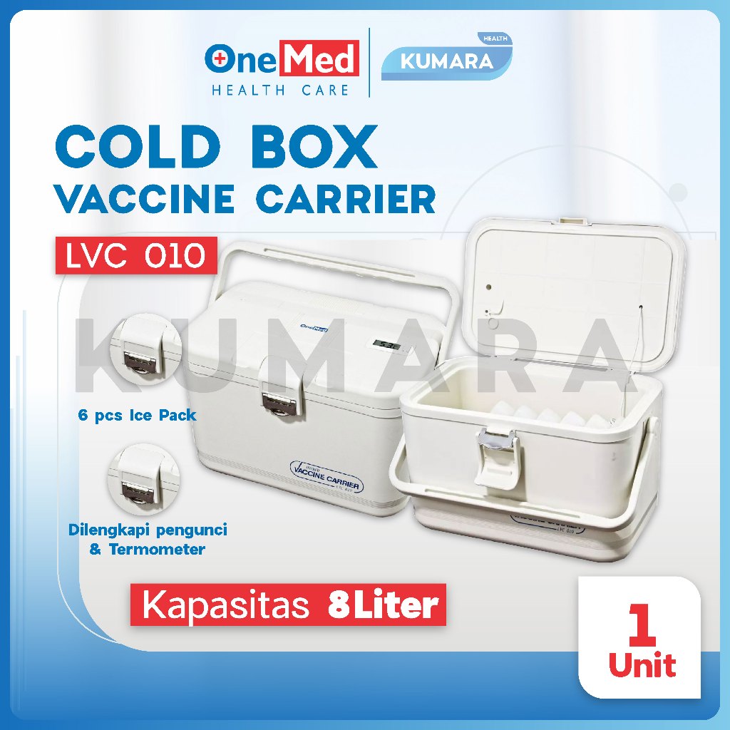 ONEMED - Cold Box Vaccine Carrier LVC 010 / Tempat Vaksin / Box Vaksin