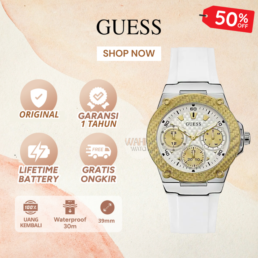 [ORIGINAL]-[COD] ✅ Jam Tangan Analog Guess Wanita W1094L1 Watch Gc [BERGARANSI]