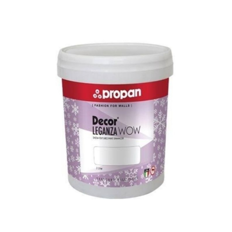 CAT TEMBOK DECOR LEGANZA WOW 1 L PROPAN / CAT GLITTER PUTIH & SILVER / CAT AIR BLING-BLING