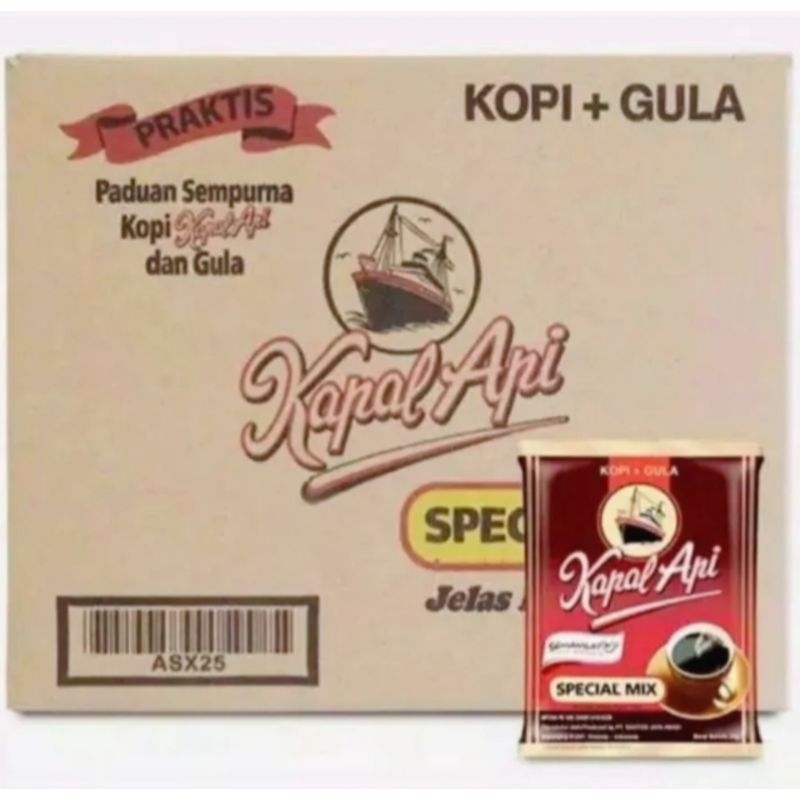 

Kopi Kapal Api Kemasan Siap Seduh Satu Dus Isi 12/Renceng