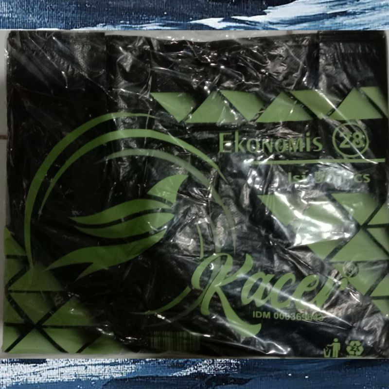 hd kantong plastik Kacer ekonomis 24 hitam