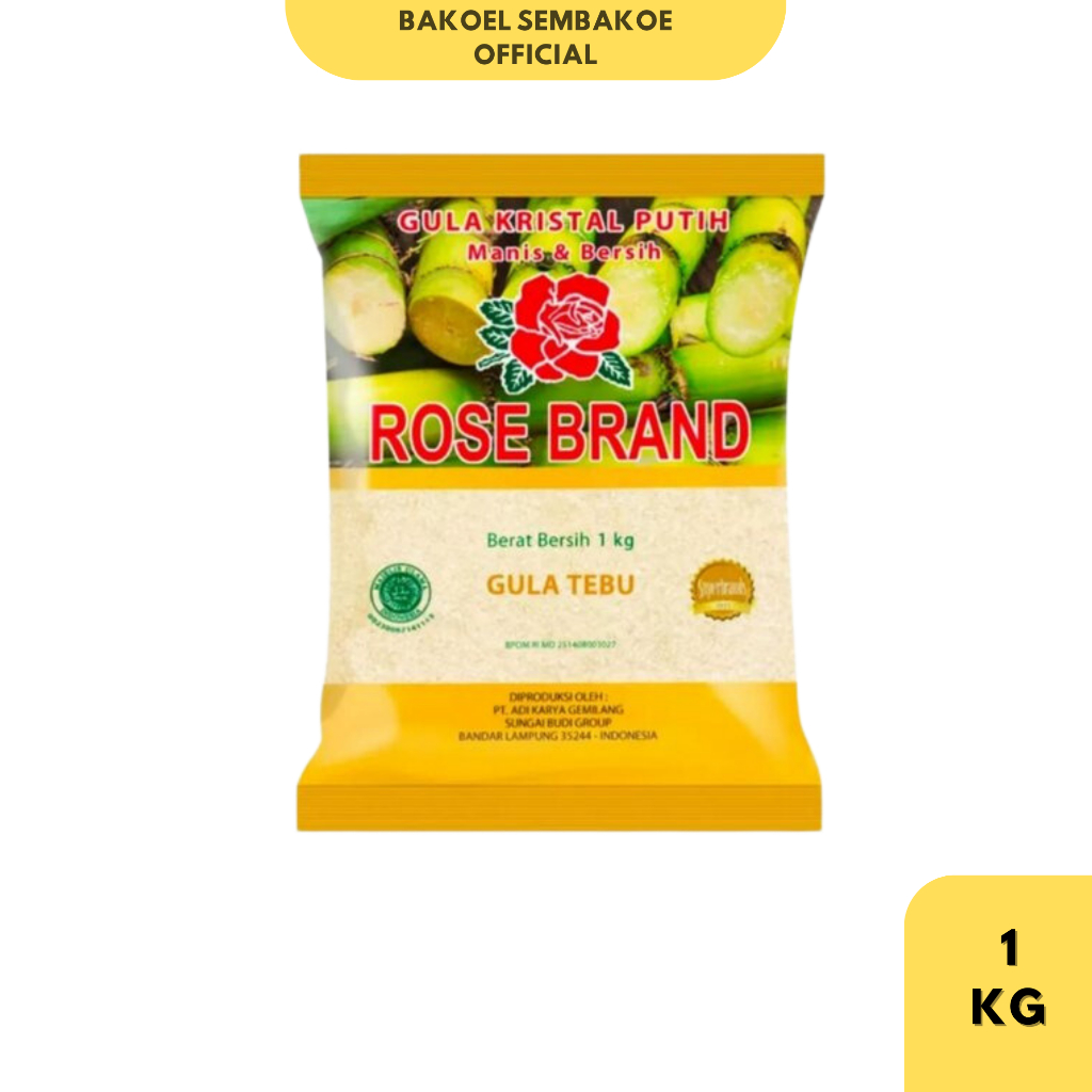 

Rose Brand Gula Pasir Gula Kristal 1KG