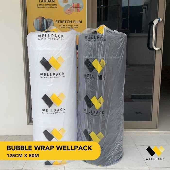 

BUBBLE WRAP HITAM 1 ROLL BUBBLE WELLPACK TEBAL