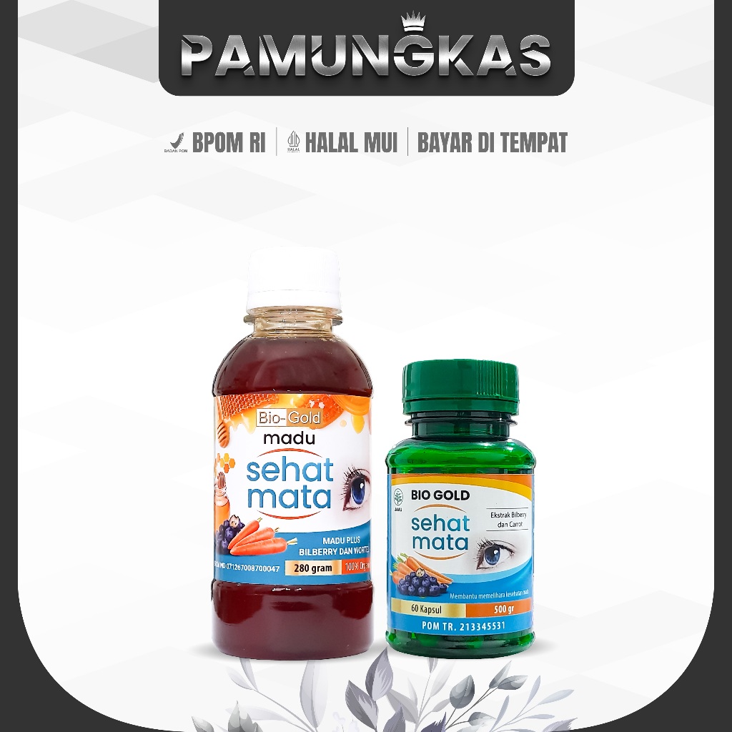 

Madu Sehat Mata Bio Gold & Kapsul Sehat Mata Bio Gold - Nutrisi Kesehatan Mata