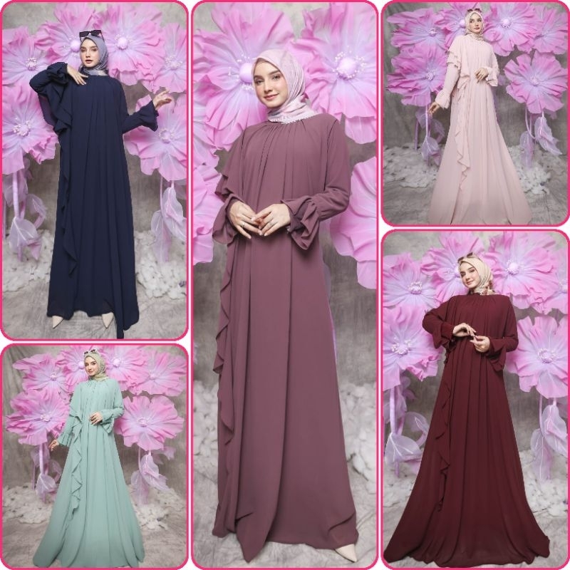 Rhyn Syar'i Brand Sister Eldeena Gamis Saja Cantik Mewah