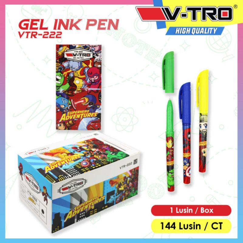 

pen gel VTRO 222 superhero