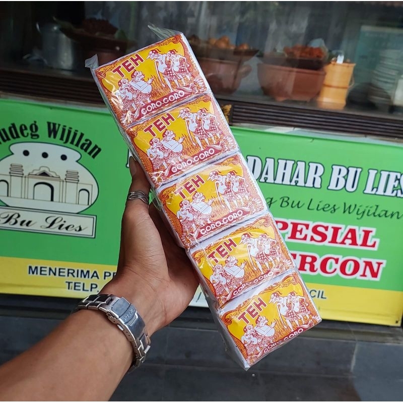 

teh goro - goro kuning (1pack isi 5 pcs) tanpa gelas