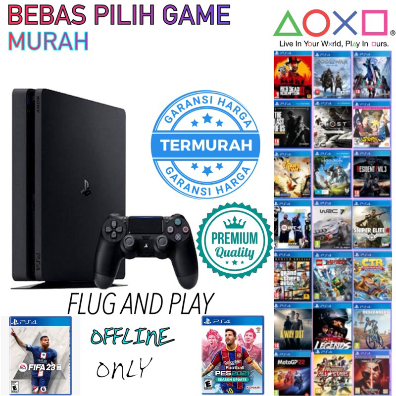 PS4 SLIM ORI FULL GAME, BERGARNSI