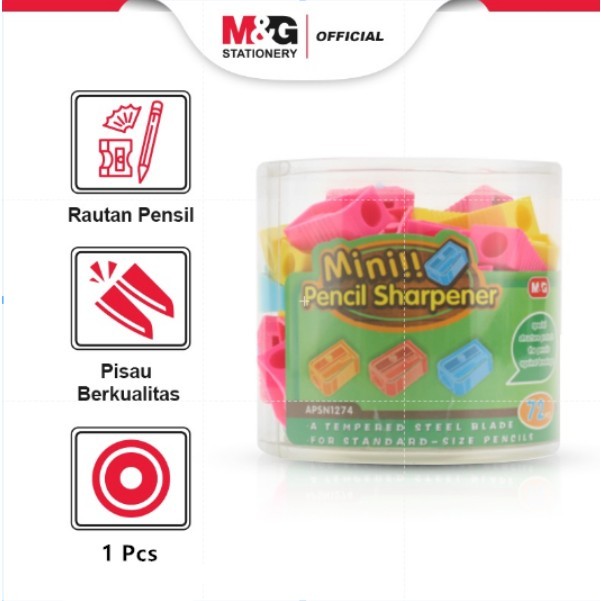 

M&G Rautan Serutan Sharperner Pensil APSN1274 Single Hole