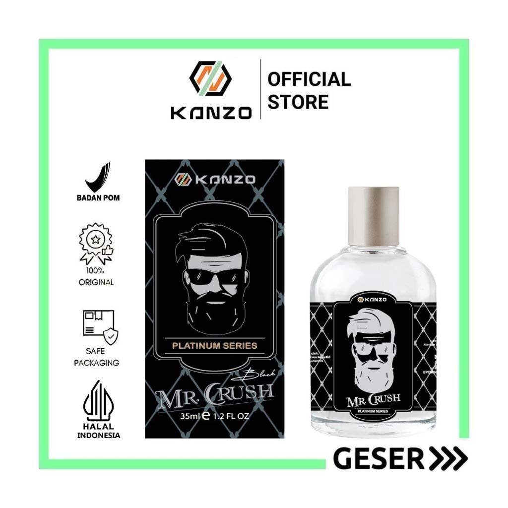 Kanzo - [BPOM] Parfum Mr Crush Black Edition 35ml Premium / Parfum Mr Crush Black 35ml Murah / Parfu