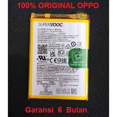 OPPO Battery Baterai Batre Oppo Reno 8T Reno8 T 5G BLP959 Original
