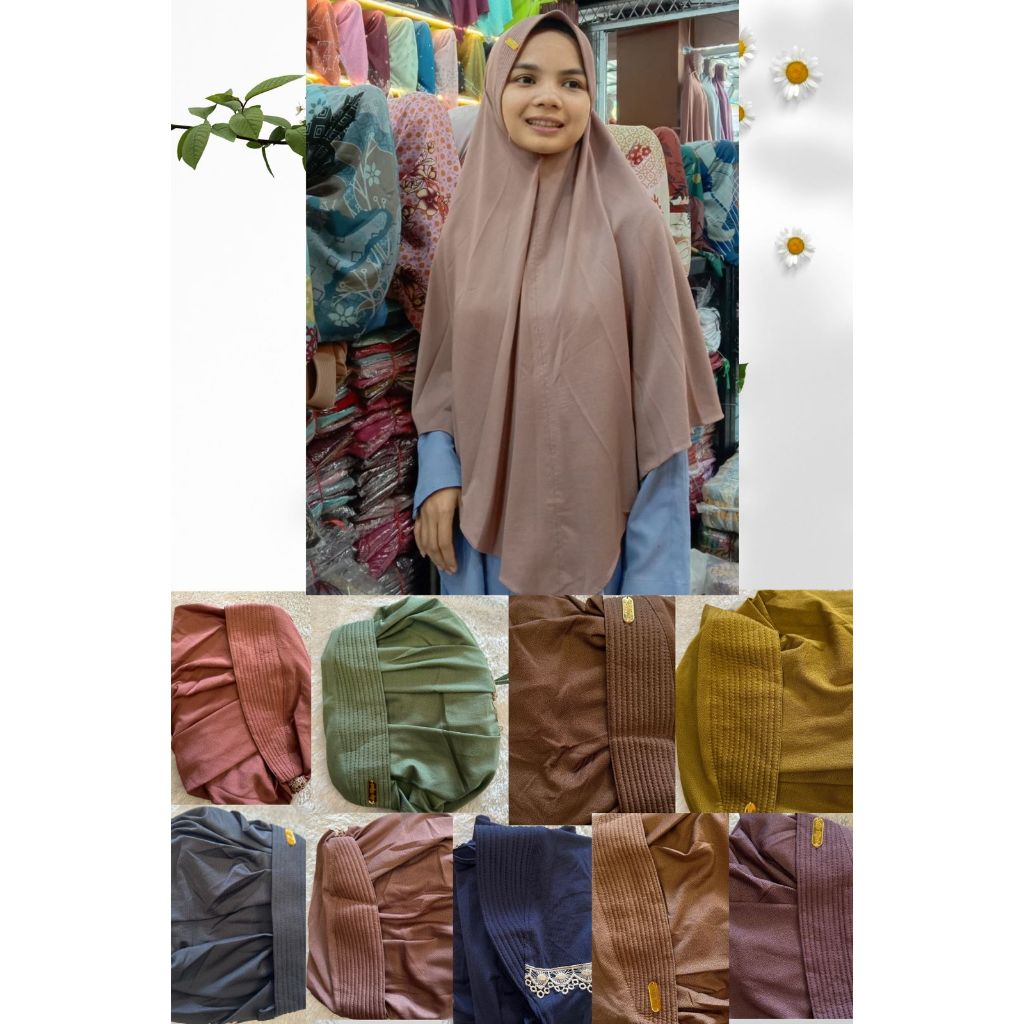 Hijab Instan Polos / Aip hijab / Hijab Instan Polos Jumbo