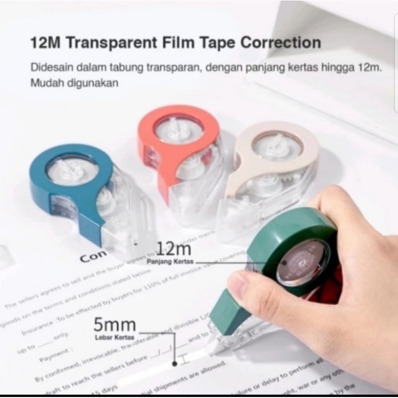 

deli nusign correction tape / tip ex kertas 12m m ns157