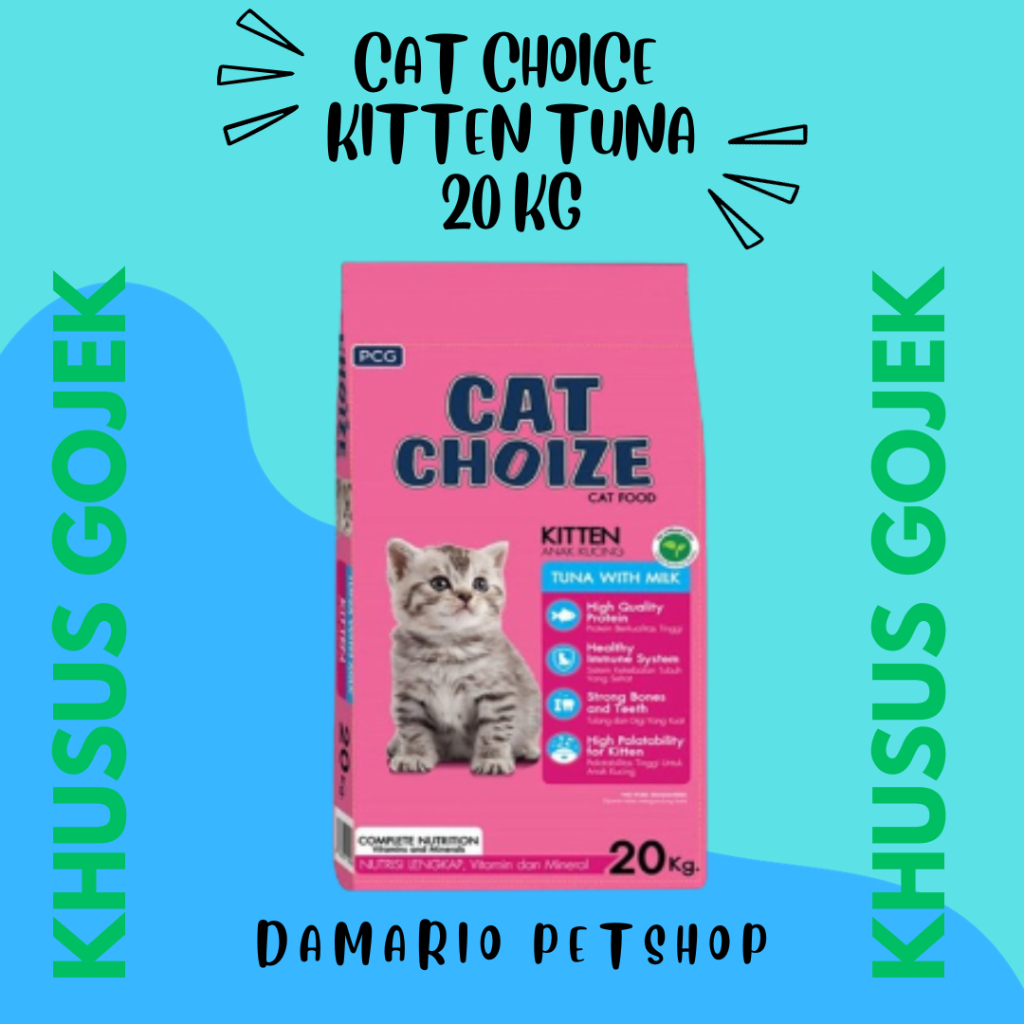 Cat Choice Kitten Tuna Makanan Kucing 20 Kg ( Khusus Gojek )