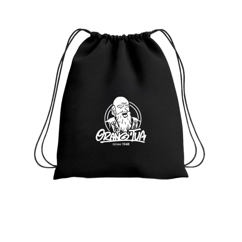 Tas Serut Black Murah/ Tas Remaja Anak Anak pria Wanita