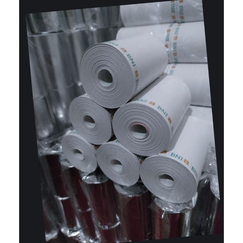 kertas struk thermal logo BNI ukuran 58x40mm full eds printer logo/printer 58mm