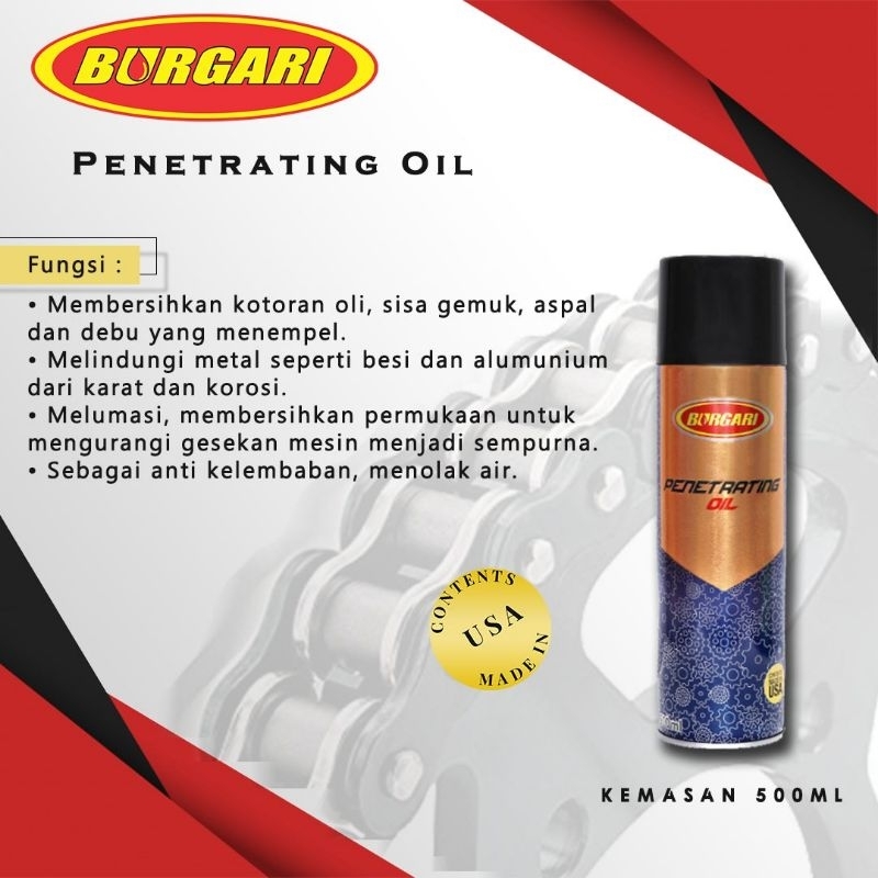 Burgari penetrating oil / Cairan anti karat
