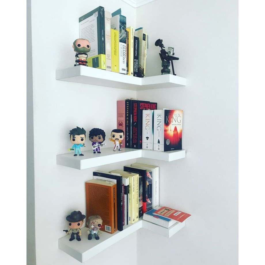 RAK AMBALAN DINDING RUANG TAMU MINIMALIS MODEL L SUDUT RUANG TAMU