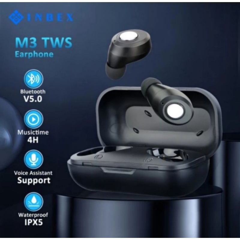 inbex m3 tws headset bluetooth 5.1