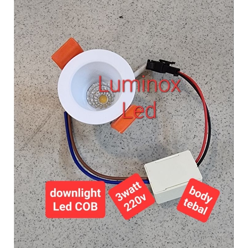 downlight lemari partisi 4000k 3w 3watt / spotlight plafon led 3 watt 3w natural white inbow 220volt