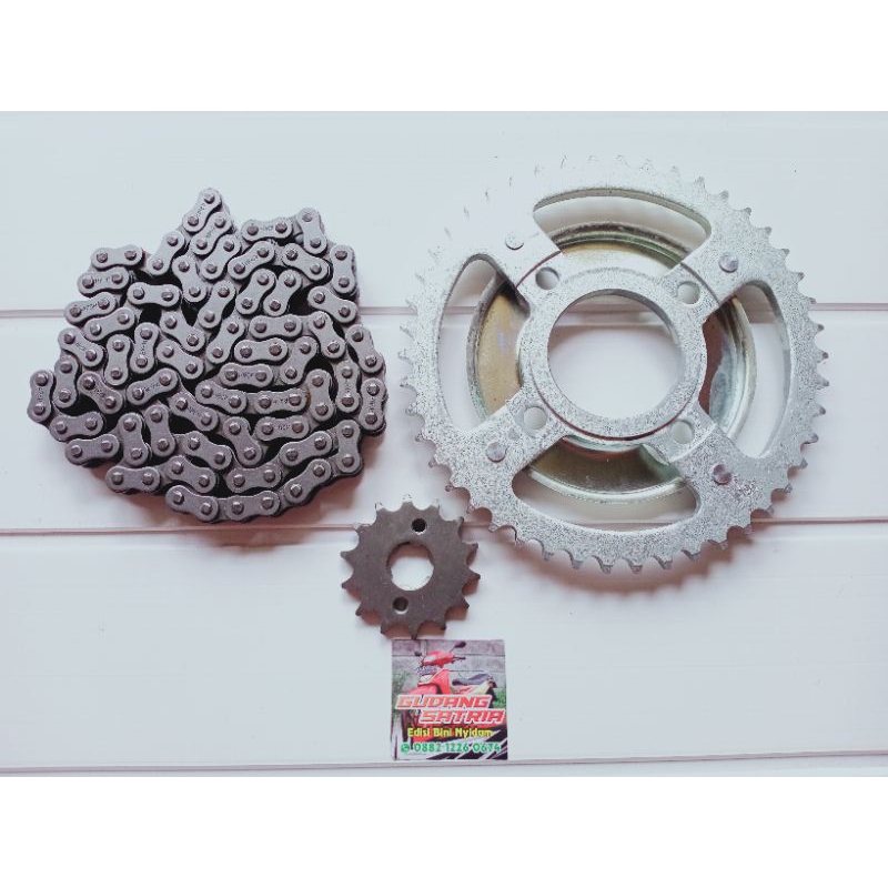 Gear Gir Rantai 1 Set GL Pro Neotech Megapro Lama Primus ORI lostpack