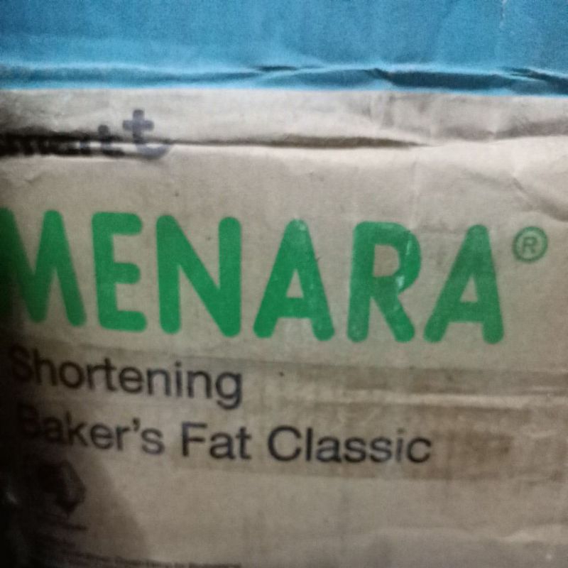 

MENTEGA PUTIH 15 KG ( 1 KARTON ) MENARA SHORTENING BAKERS FAT