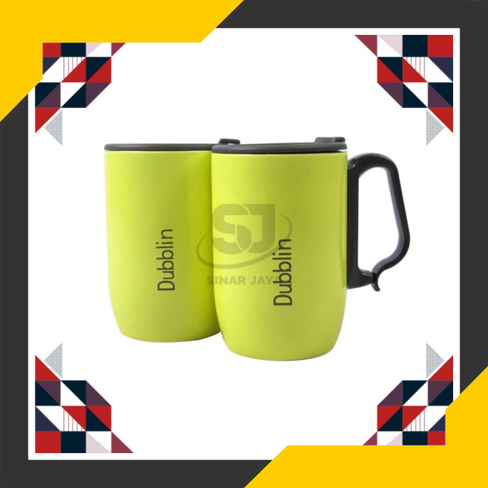 

Unik Mug Set/Mug Minum/Mug Steinless Cantik/Mug Refresh 2pcs 350ML Dublin Limited