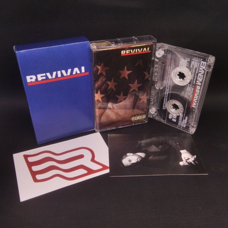 Kaset Pita Eminem Revival Bootleg Tape Stiker Bonus