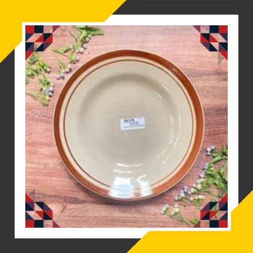 

Dijual Piring Makan Bulat Coklat 1 Lusin/Piring Porselin 8 Stone/Piring Motif Diskon
