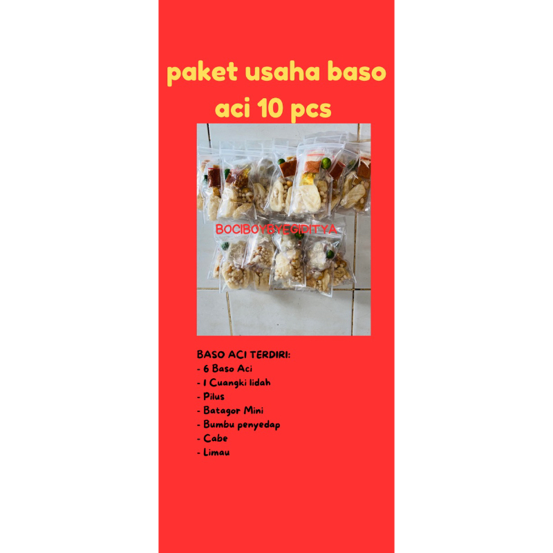 

BASO ACI paket usaha 10 pcs