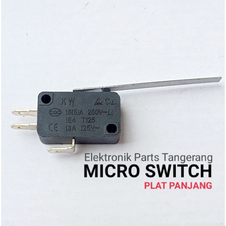MICRO SWITCH (PLAT PANJANG) MIKRO SWITCH MICRO LIMIT SWITCH LIMID SWITCH MICRO LIMIT SWITC