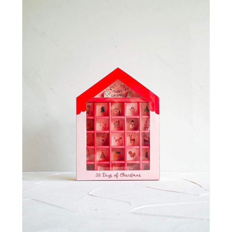 

(min 5 pcs) christmas house box sekat 25, kotak nastar rumah natal