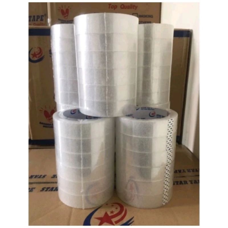 

(A186) Lakban 24mm Panjang 72 yard (bening)