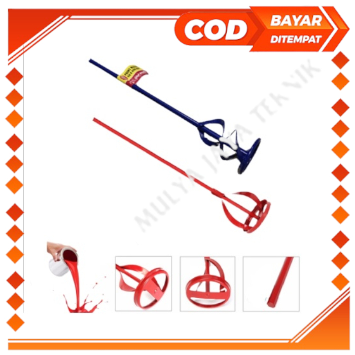 Tangkai Pengaduk Cat Semen Sambungan Mesin Bor Tangkai Pengaduk Adonan Kue